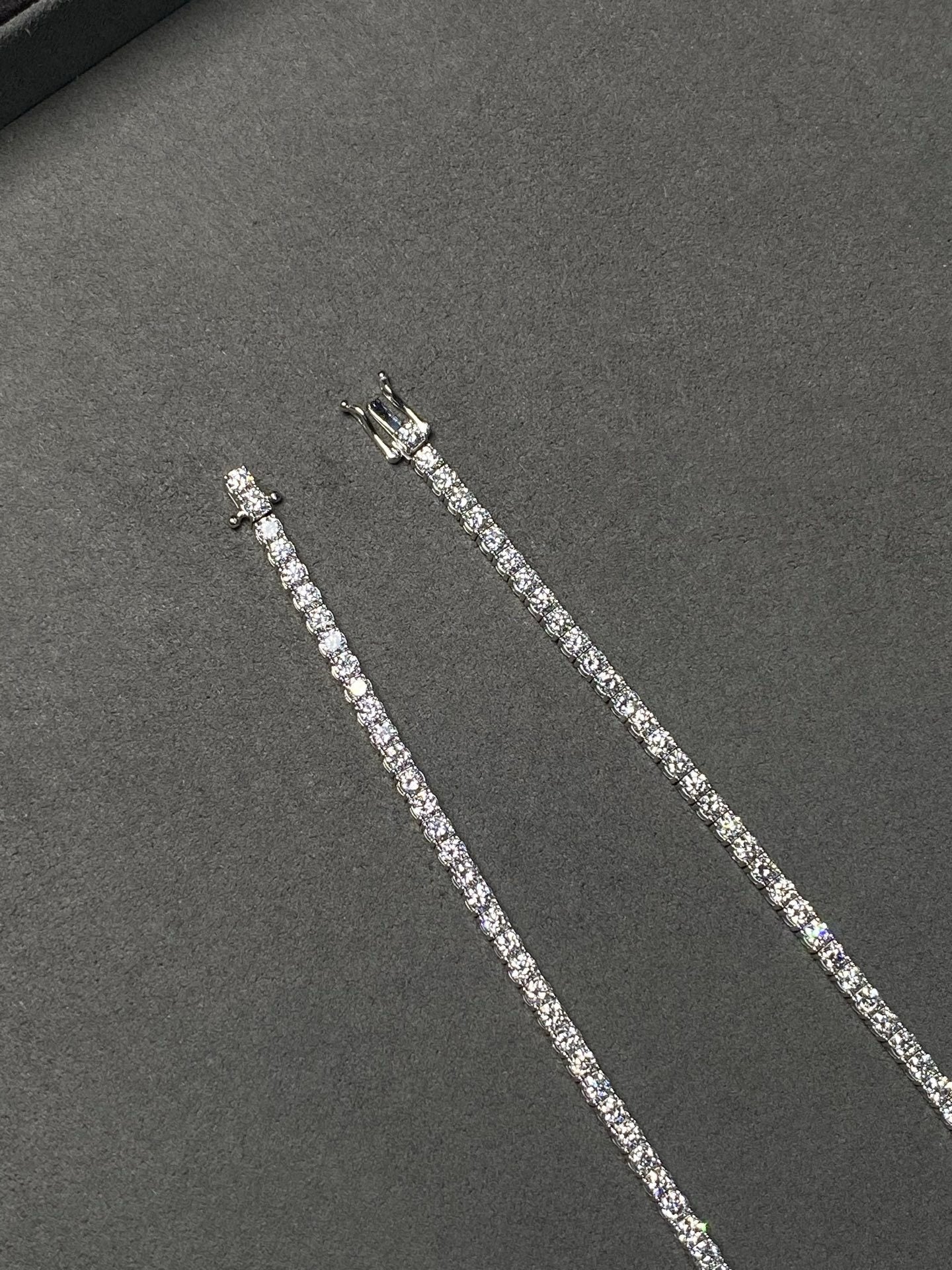 Four-Prong Lab Diamond Tennis Necklace