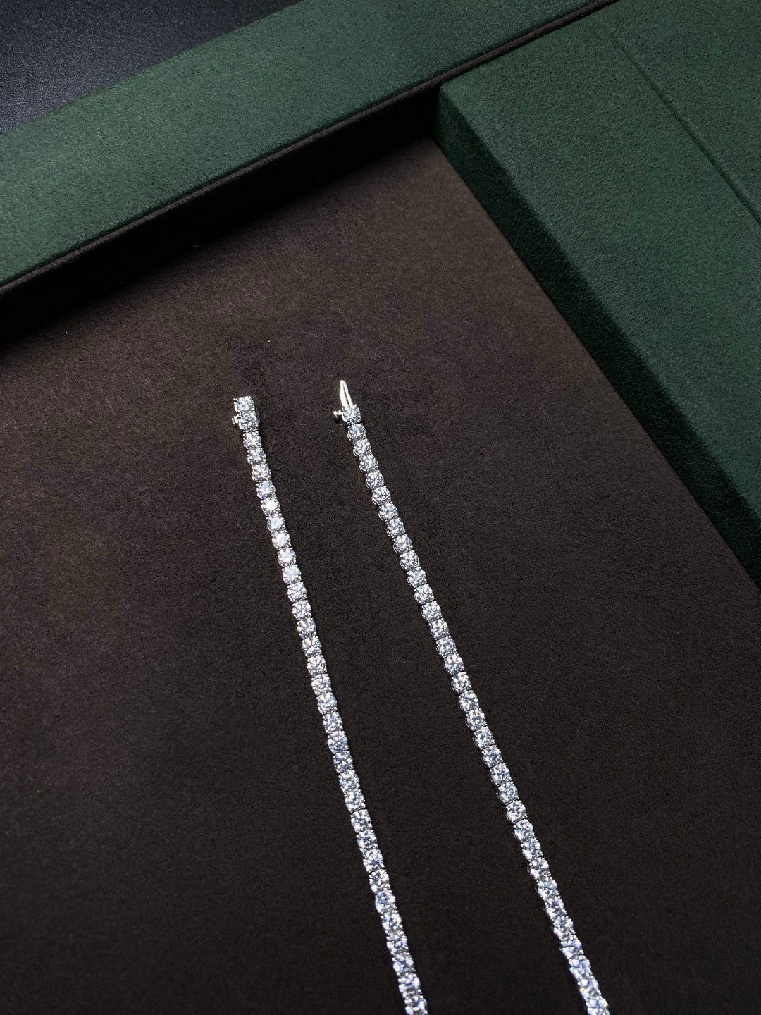 Four-Prong Lab Diamond Tennis Necklace