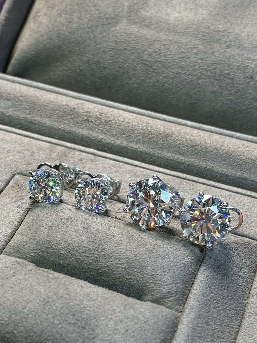 Six-Prong Classic Solitaire Diamond Studs