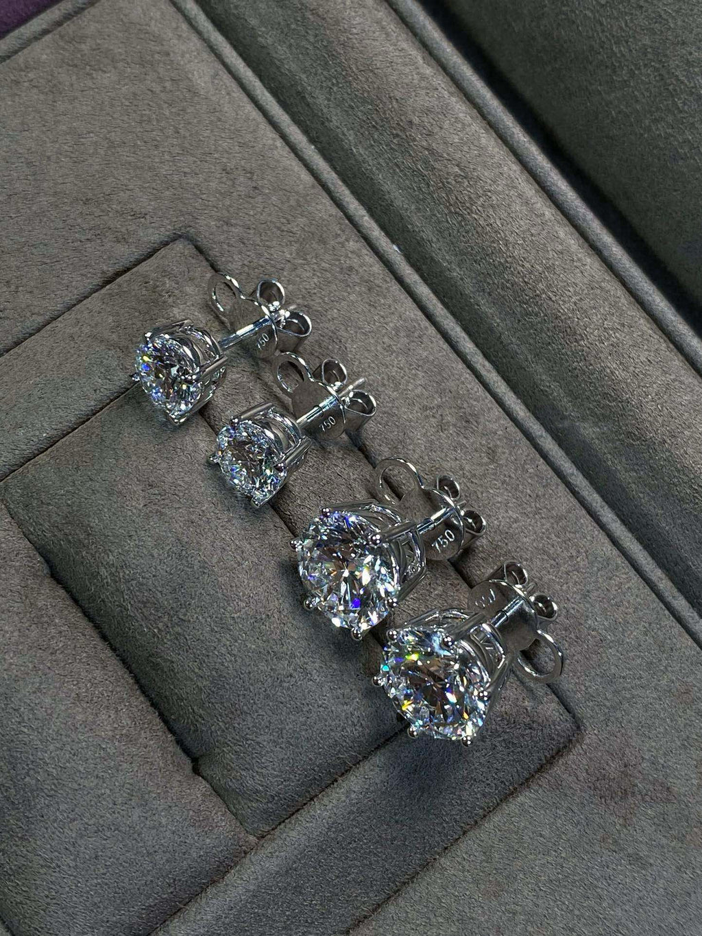 Six-Prong Classic Solitaire Diamond Studs