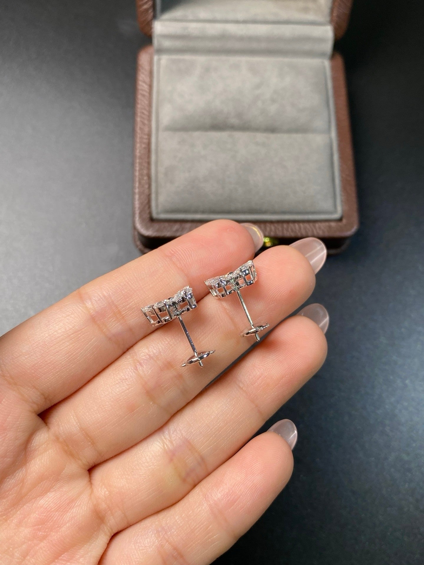 Marquise & Pear Diamond Butterfly Earrings