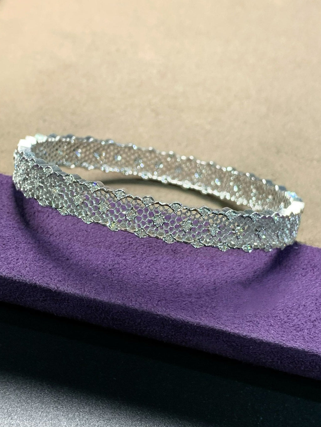 Honeycomb Lace Diamond Bracelet