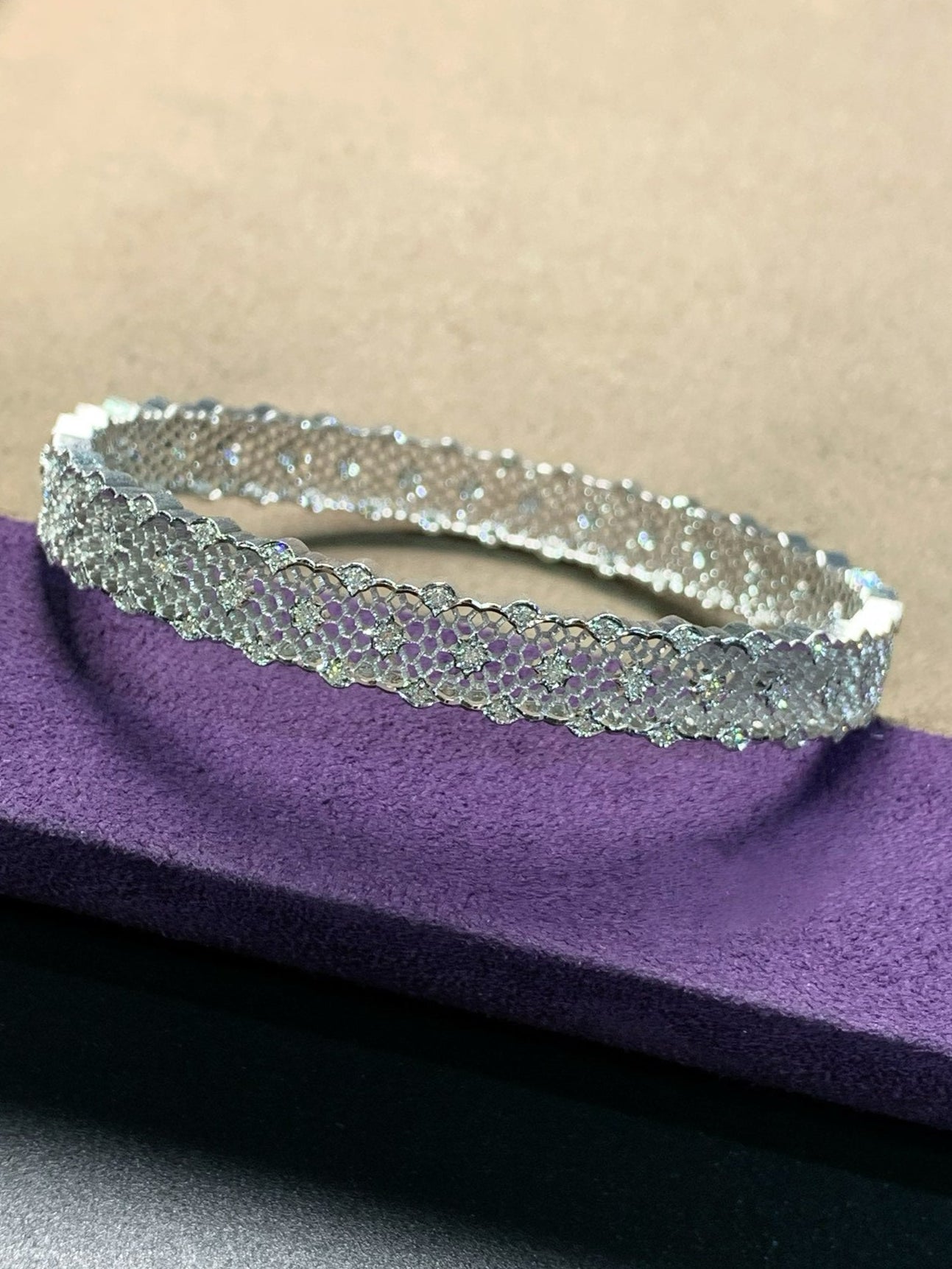 Honeycomb Lace Diamond Bracelet