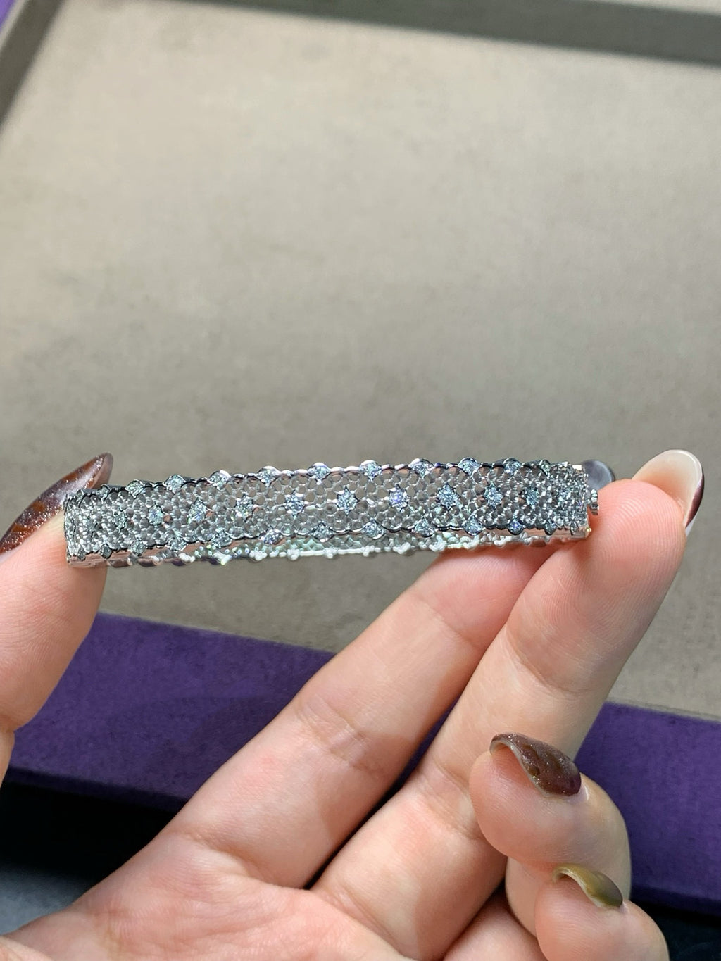 Honeycomb Lace Diamond Bracelet