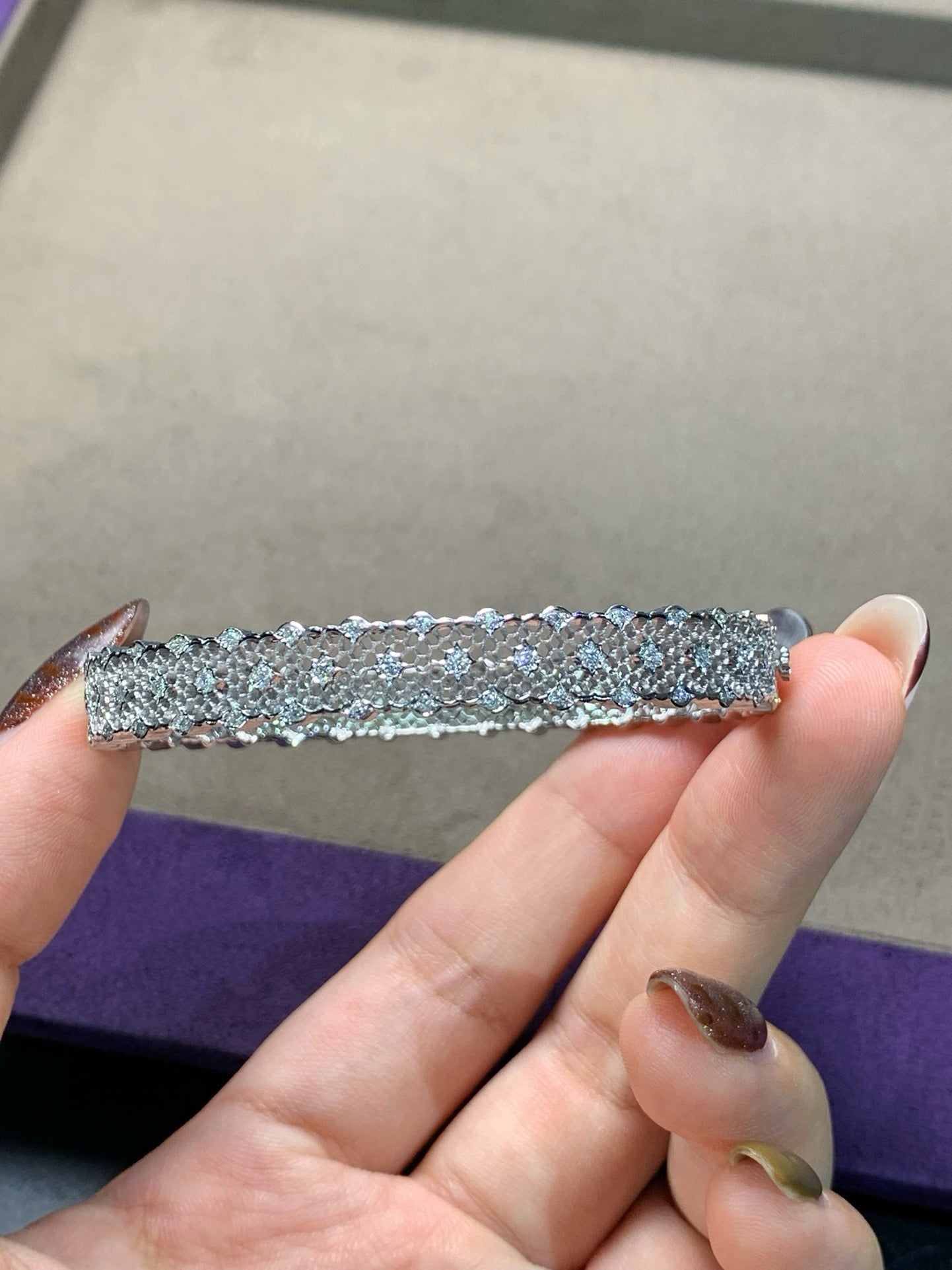 Honeycomb Lace Diamond Bracelet