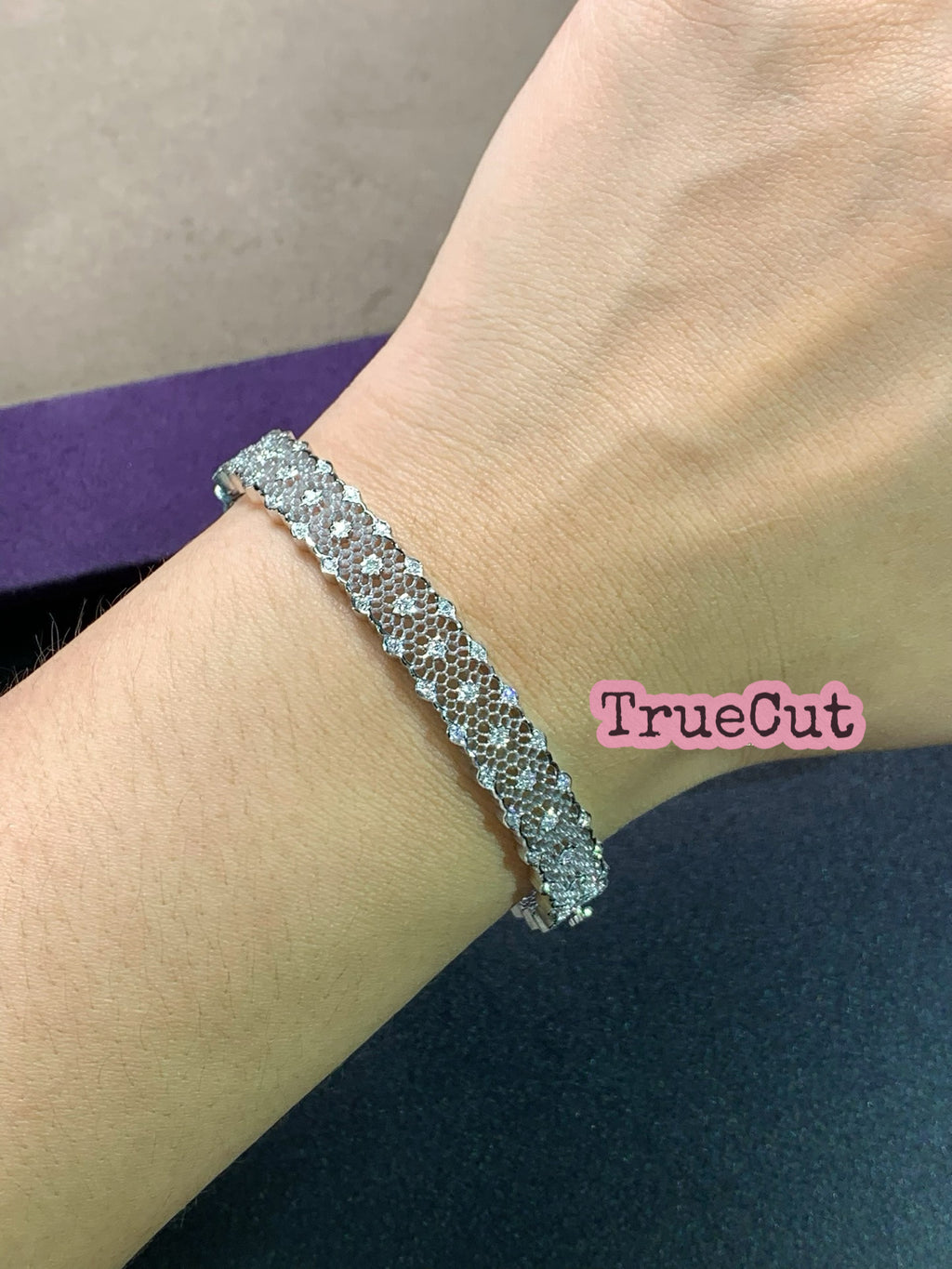 Honeycomb Lace Diamond Bracelet