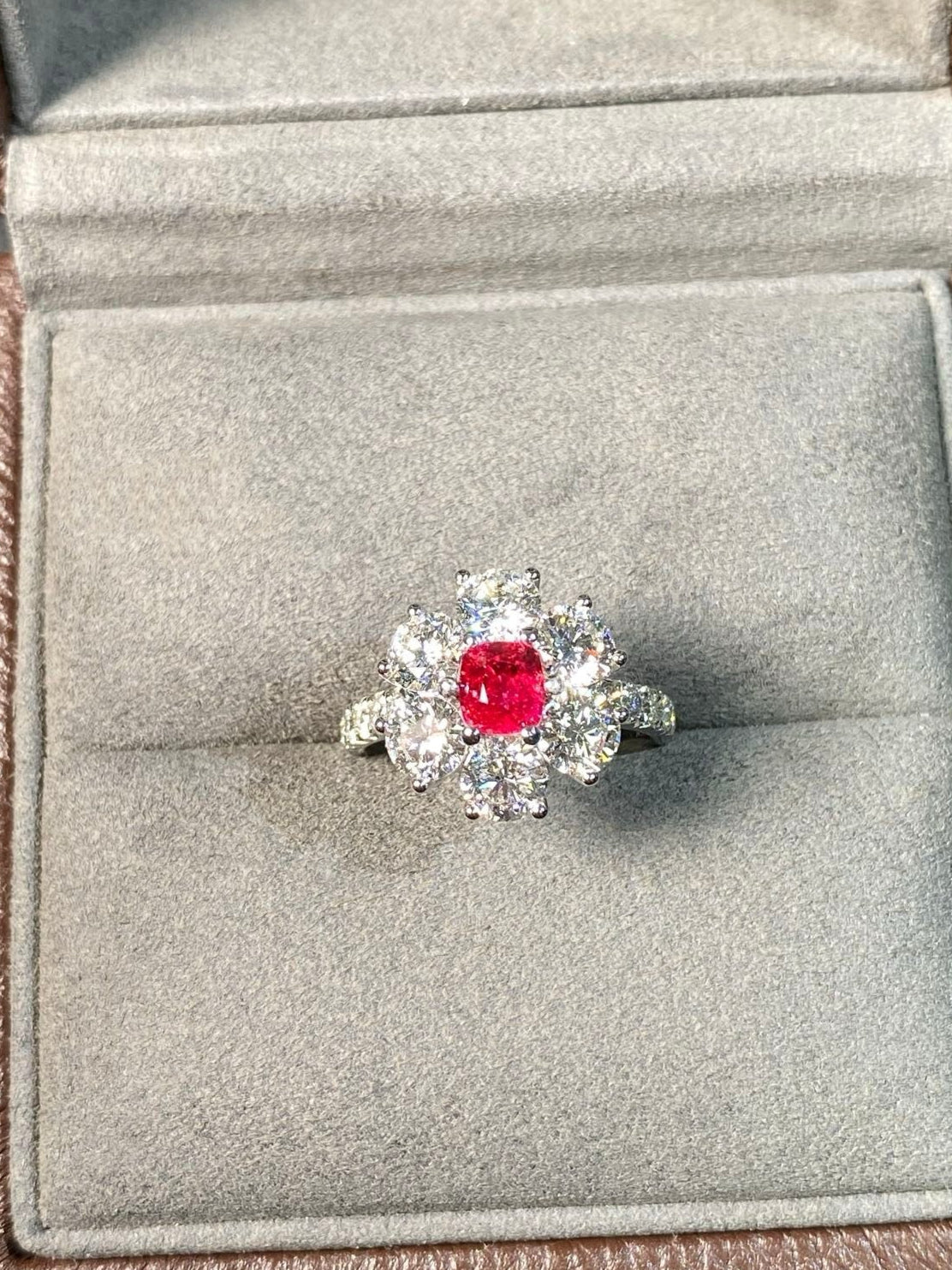 Scarlet Bloom Spinel Ring