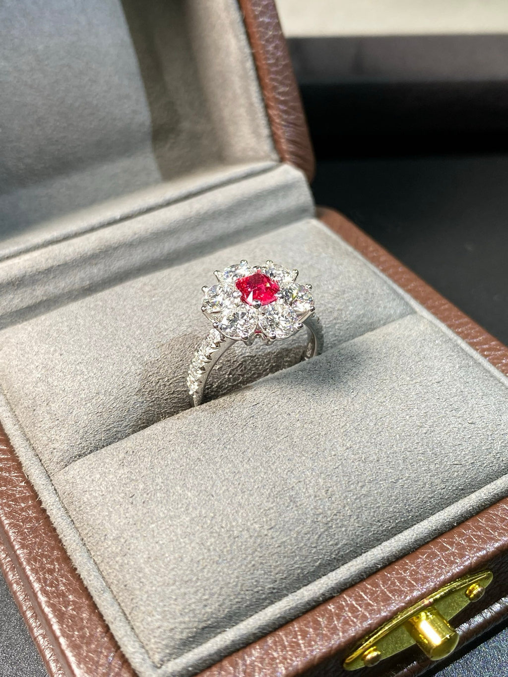 Scarlet Bloom Spinel Ring