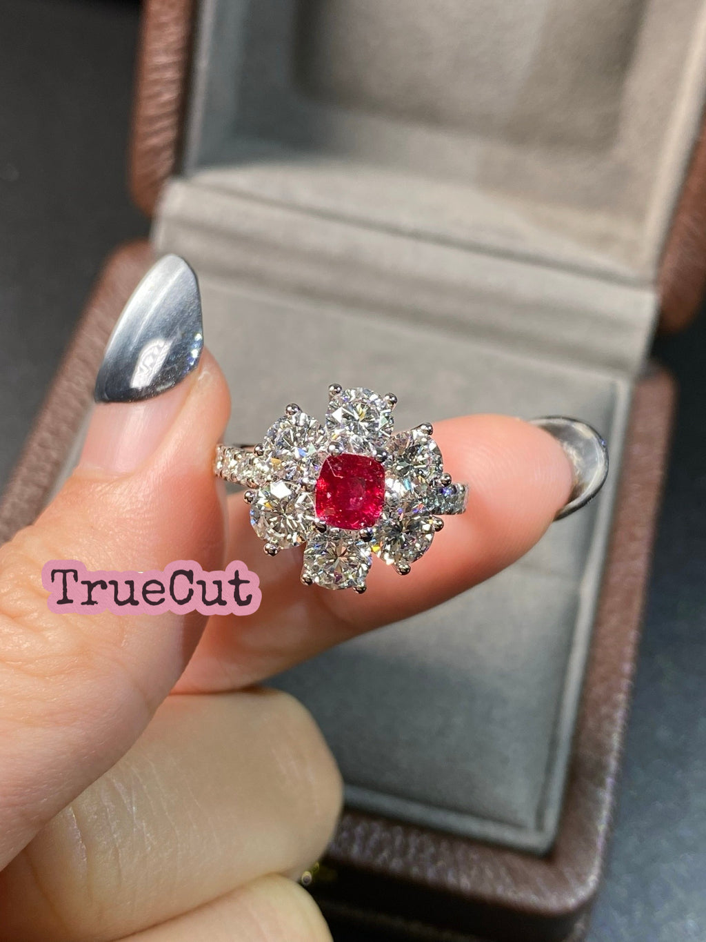 Scarlet Bloom Spinel Ring