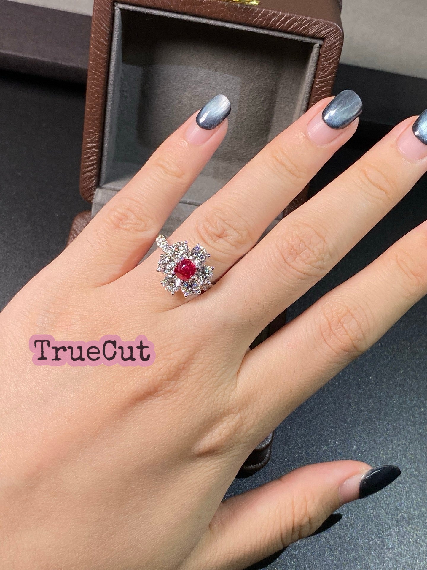 Scarlet Bloom Spinel Ring