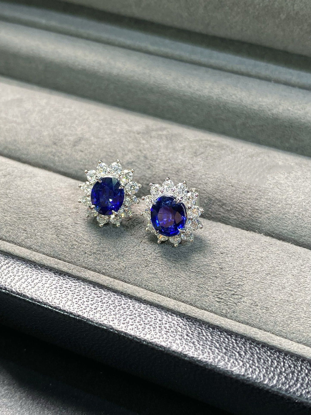 Princess Diana Royal Bloom Sapphire Earrings
