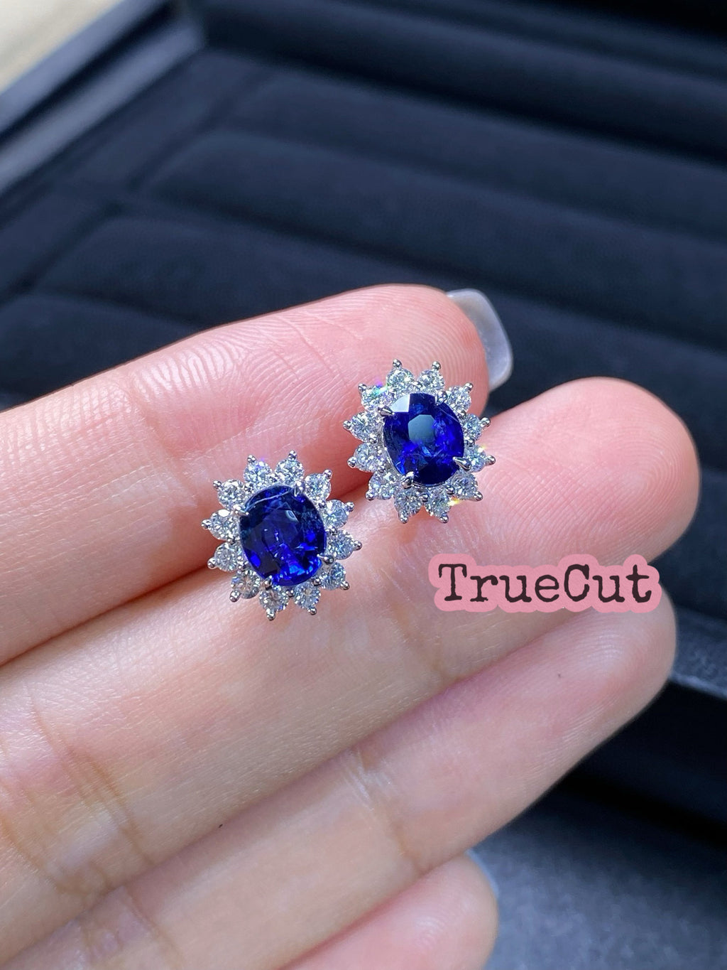 Princess Diana Royal Bloom Sapphire Earrings