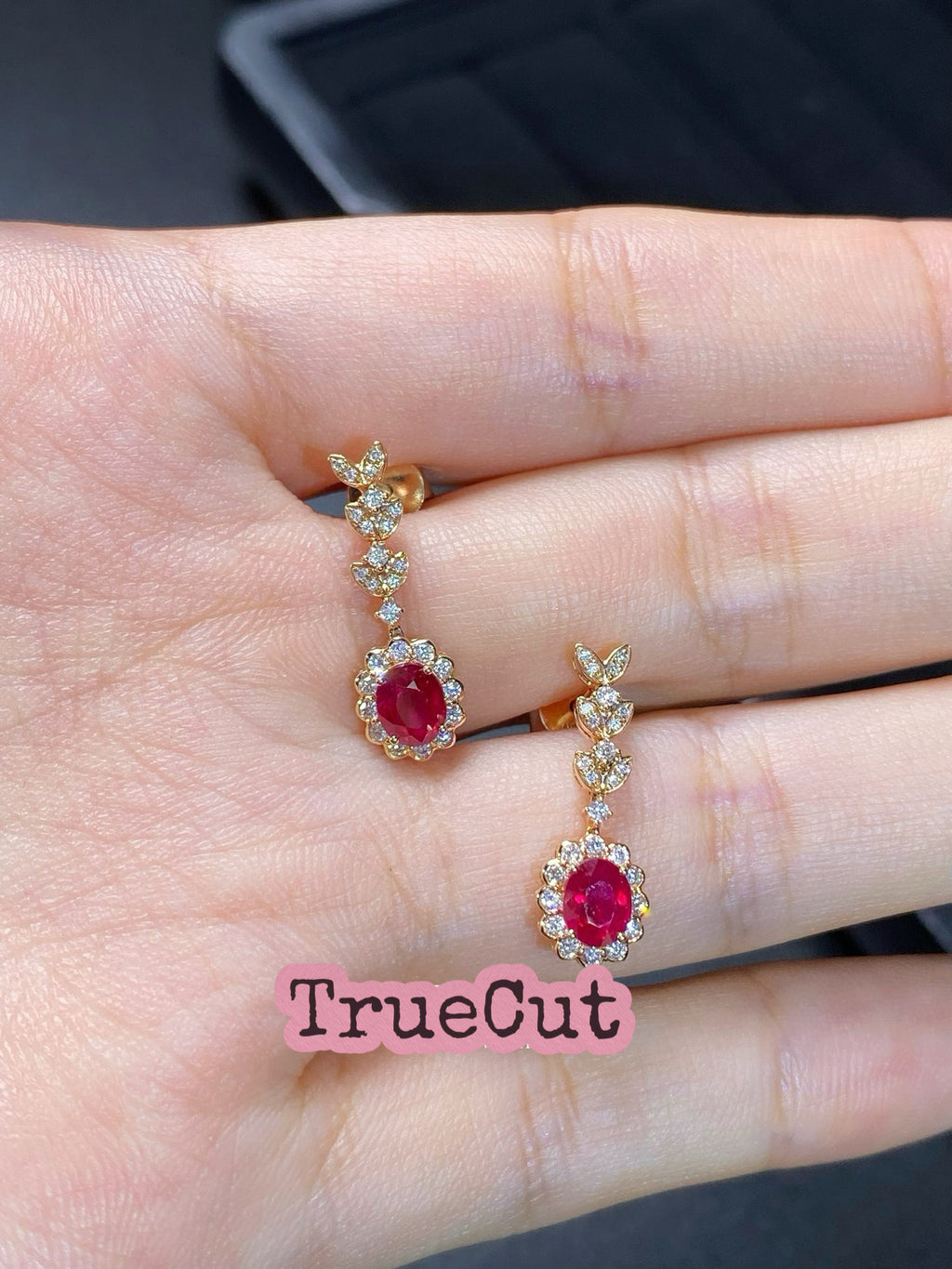 Scarlet Bloom Ruby Earrings