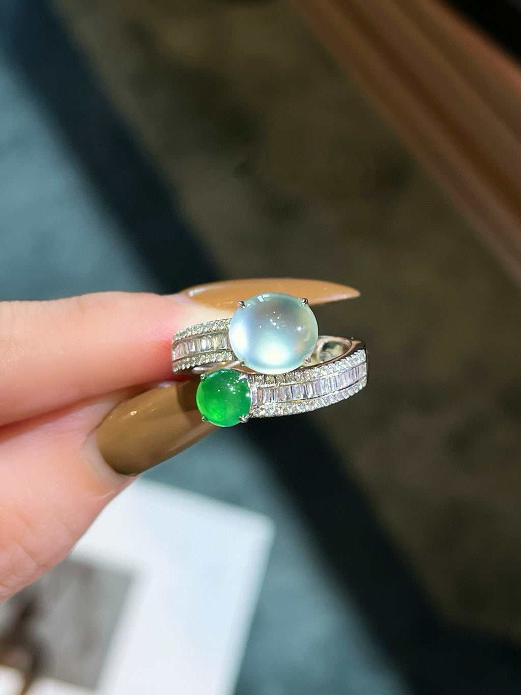 Harmony Jade Duo Ring