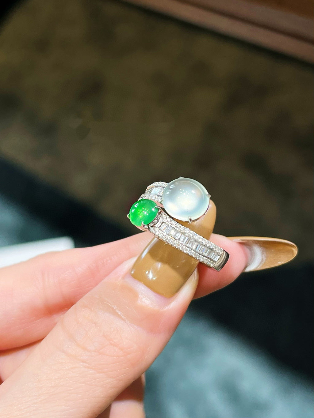 Harmony Jade Duo Ring