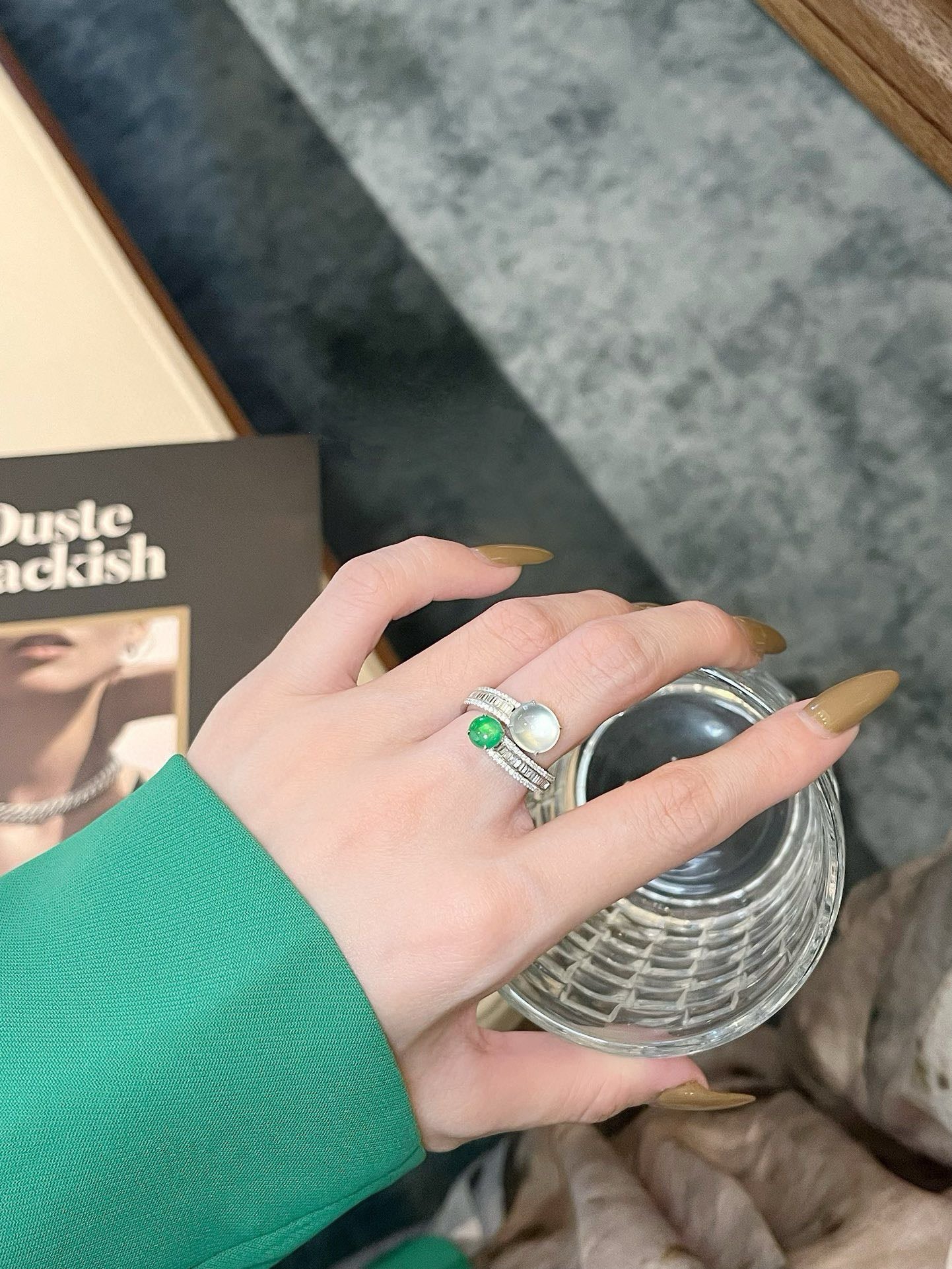 Harmony Jade Duo Ring