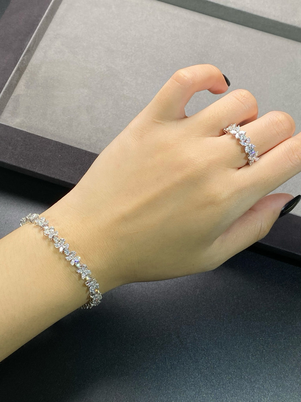 Floral Symphony Diamond Bracelet