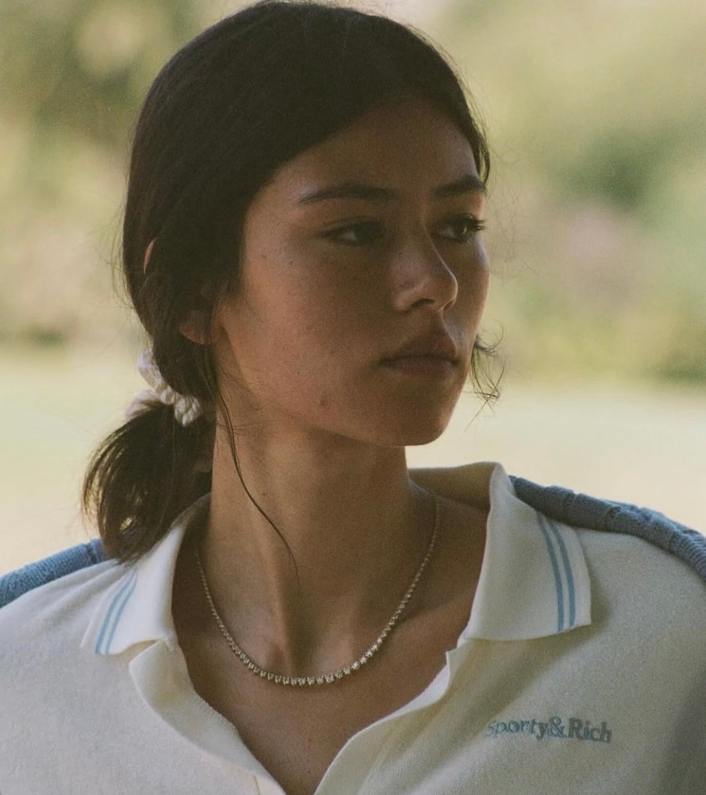 Four-Prong Lab Diamond Tennis Necklace