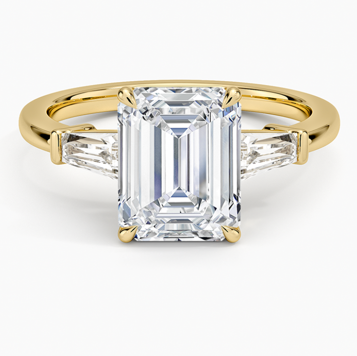 Emerald Three Stone (Setting Only)