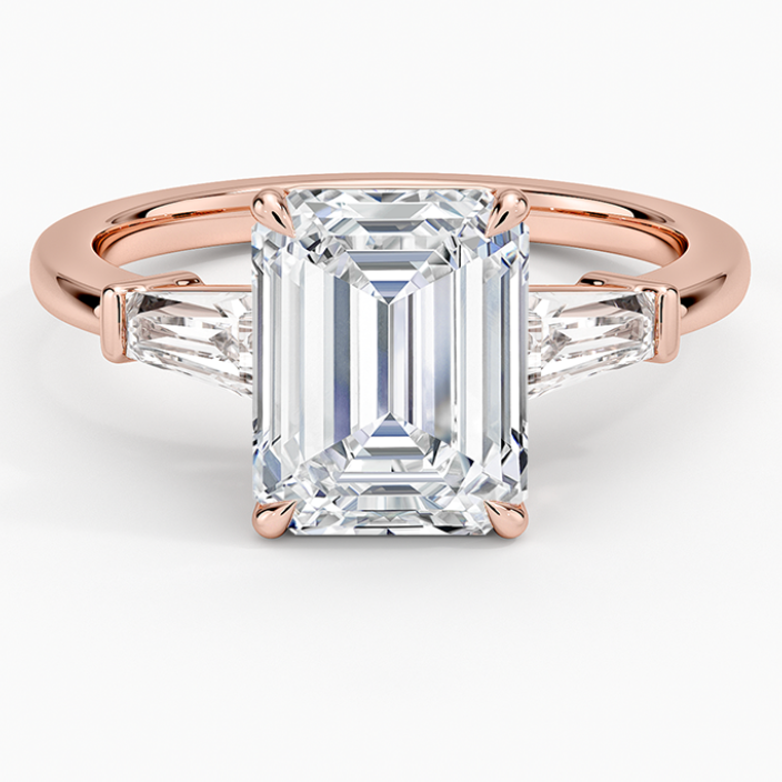 Emerald Three Stone (Setting Only)