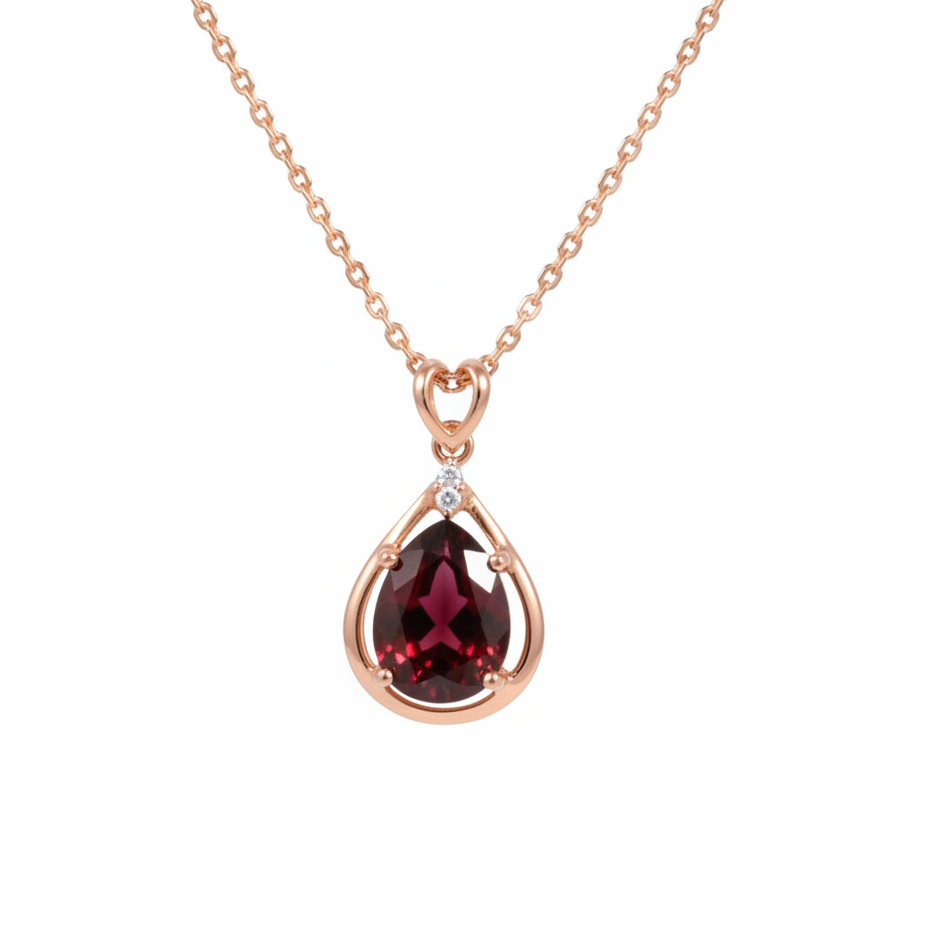 Eterna Garnet Diamond Set