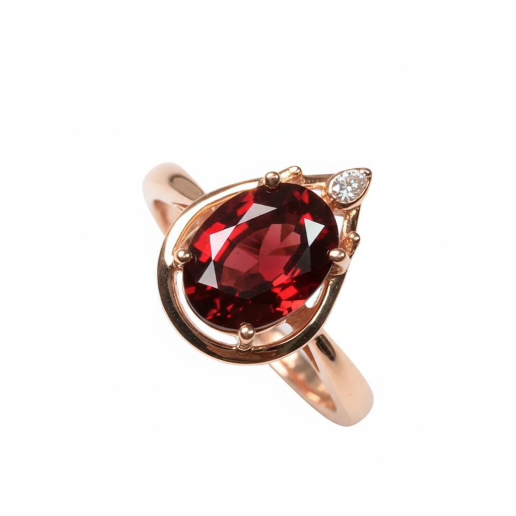 Eterna Garnet Diamond Set