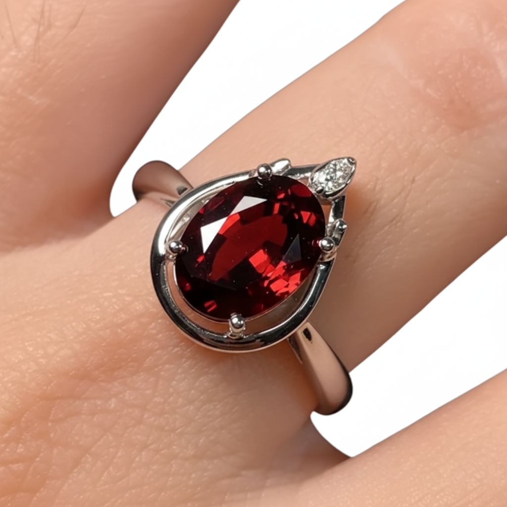 Eterna Garnet Diamond Set