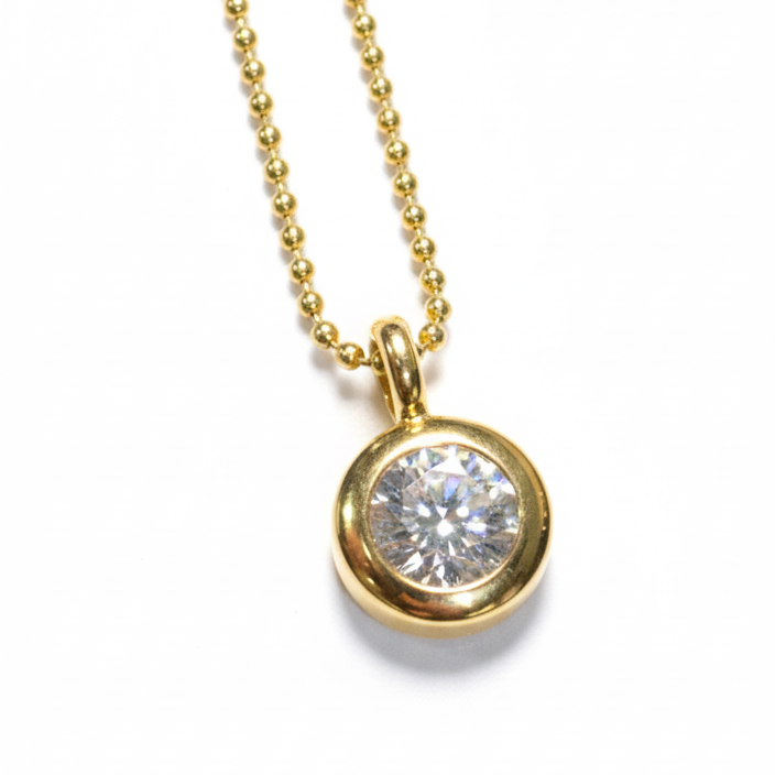 TrueCut Aura – Bezel Diamond Pendant