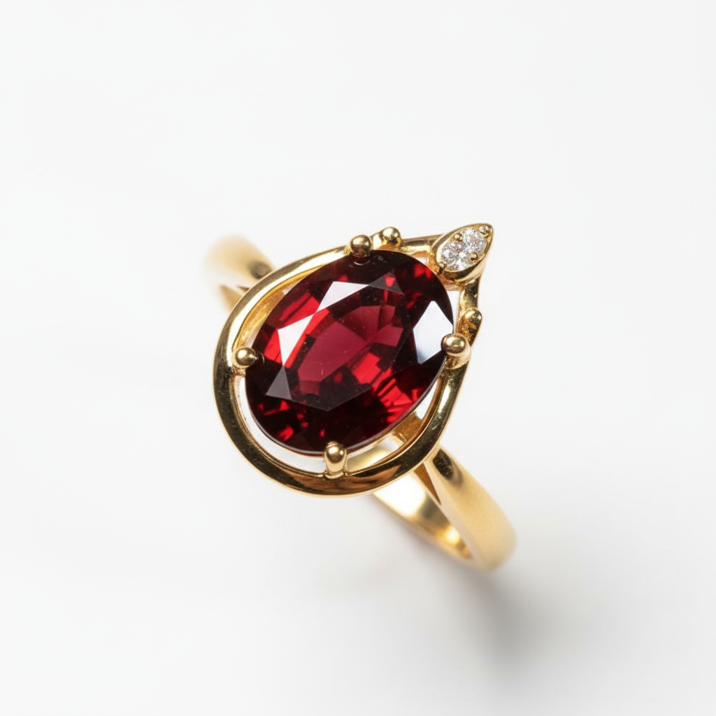 Eterna Garnet Diamond Set