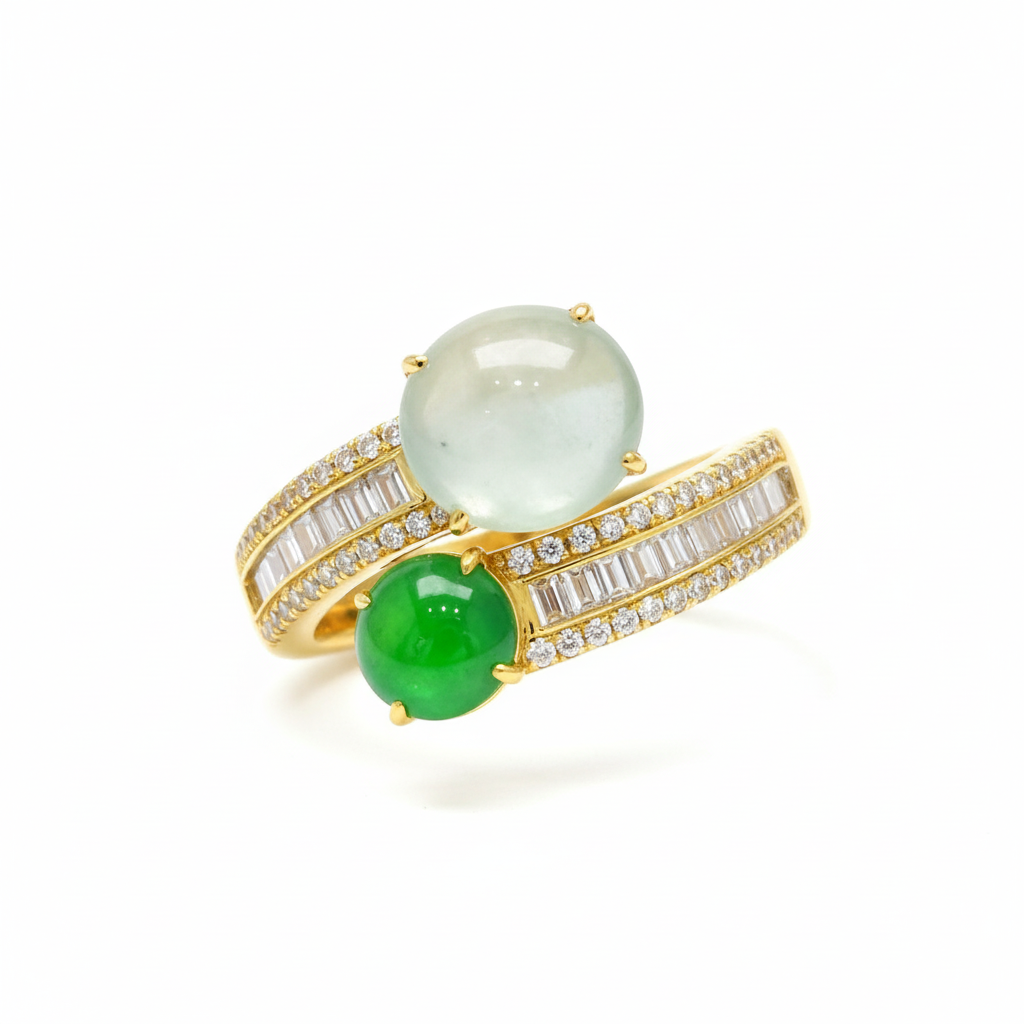 Harmony Jade Duo Ring