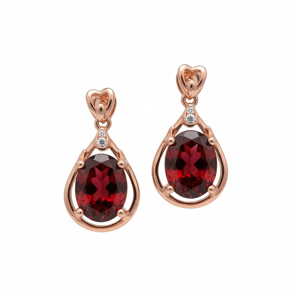 Eterna Garnet Diamond Set