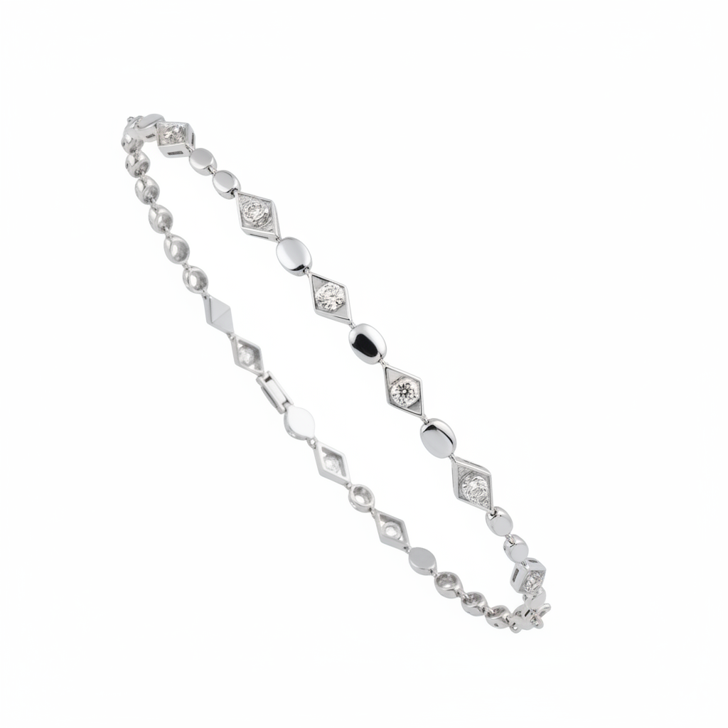 GeoCharm Diamond Bracelet
