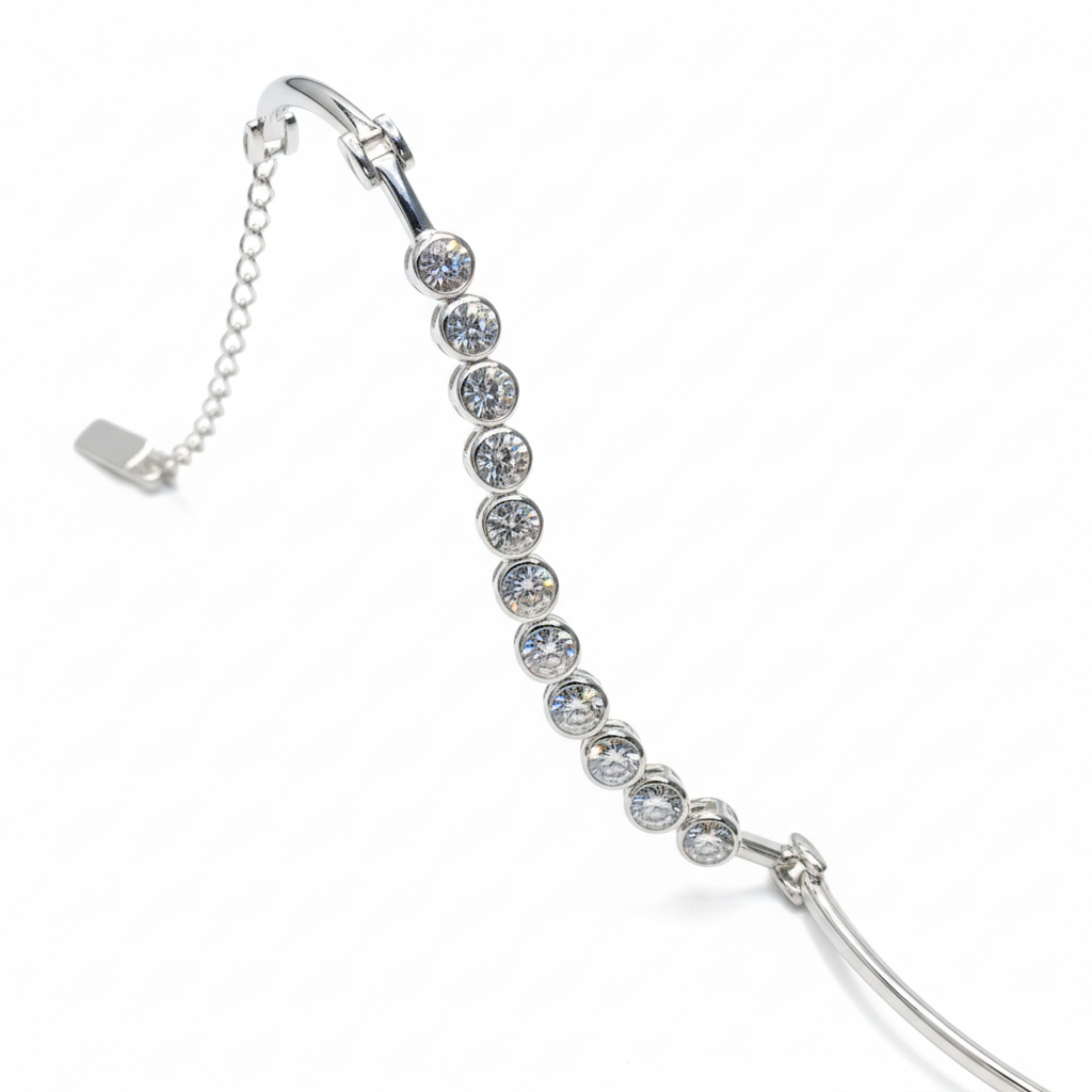 Pure Elegance Bezel Bracelet