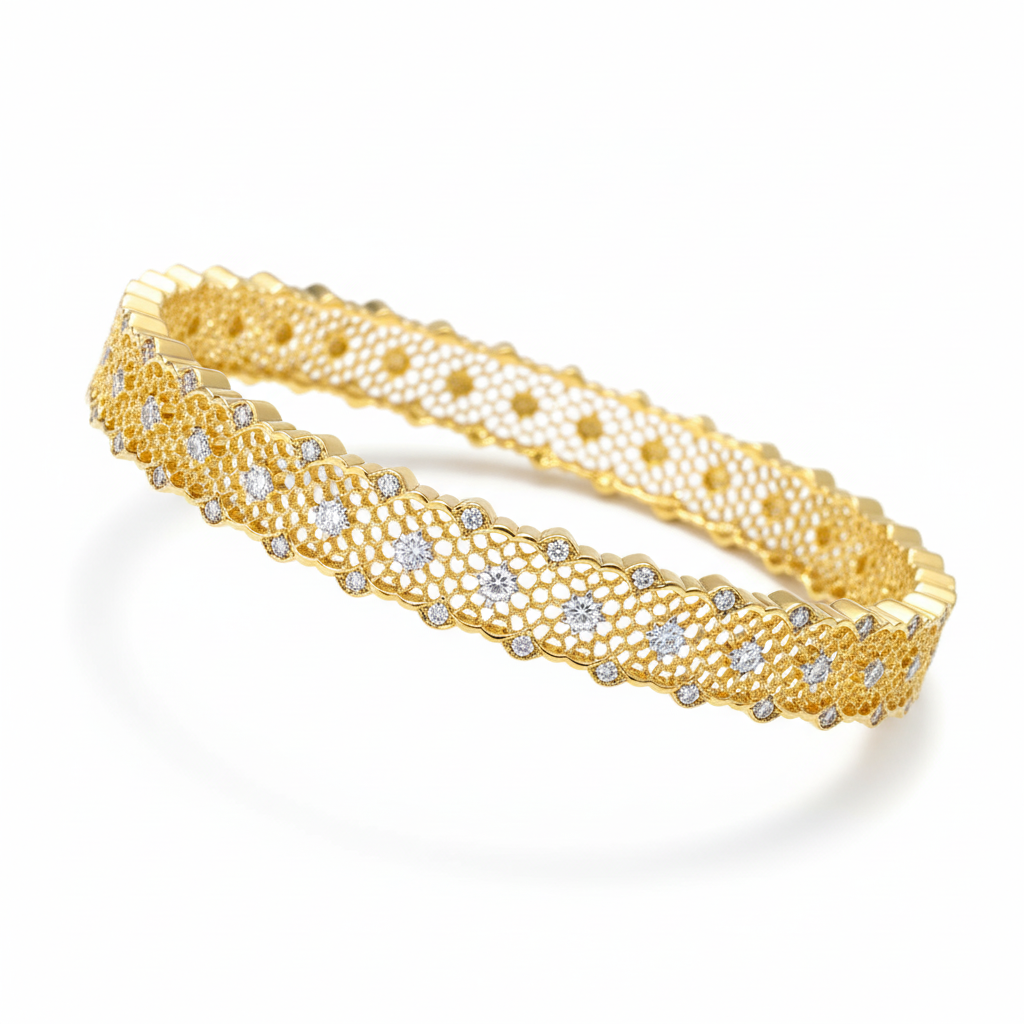Honeycomb Lace Diamond Bracelet