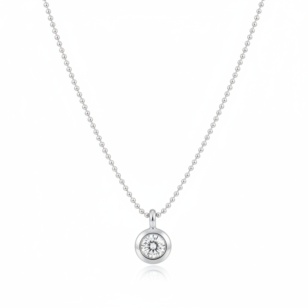 TrueCut Aura – Bezel Diamond Pendant