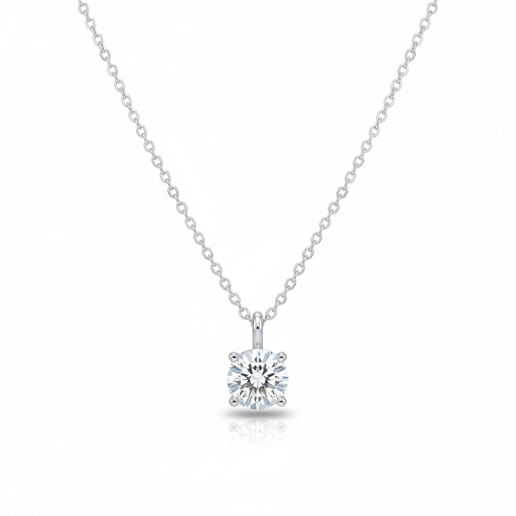 Classic 4-Prong Solitaire Pendant (1.5ct)
