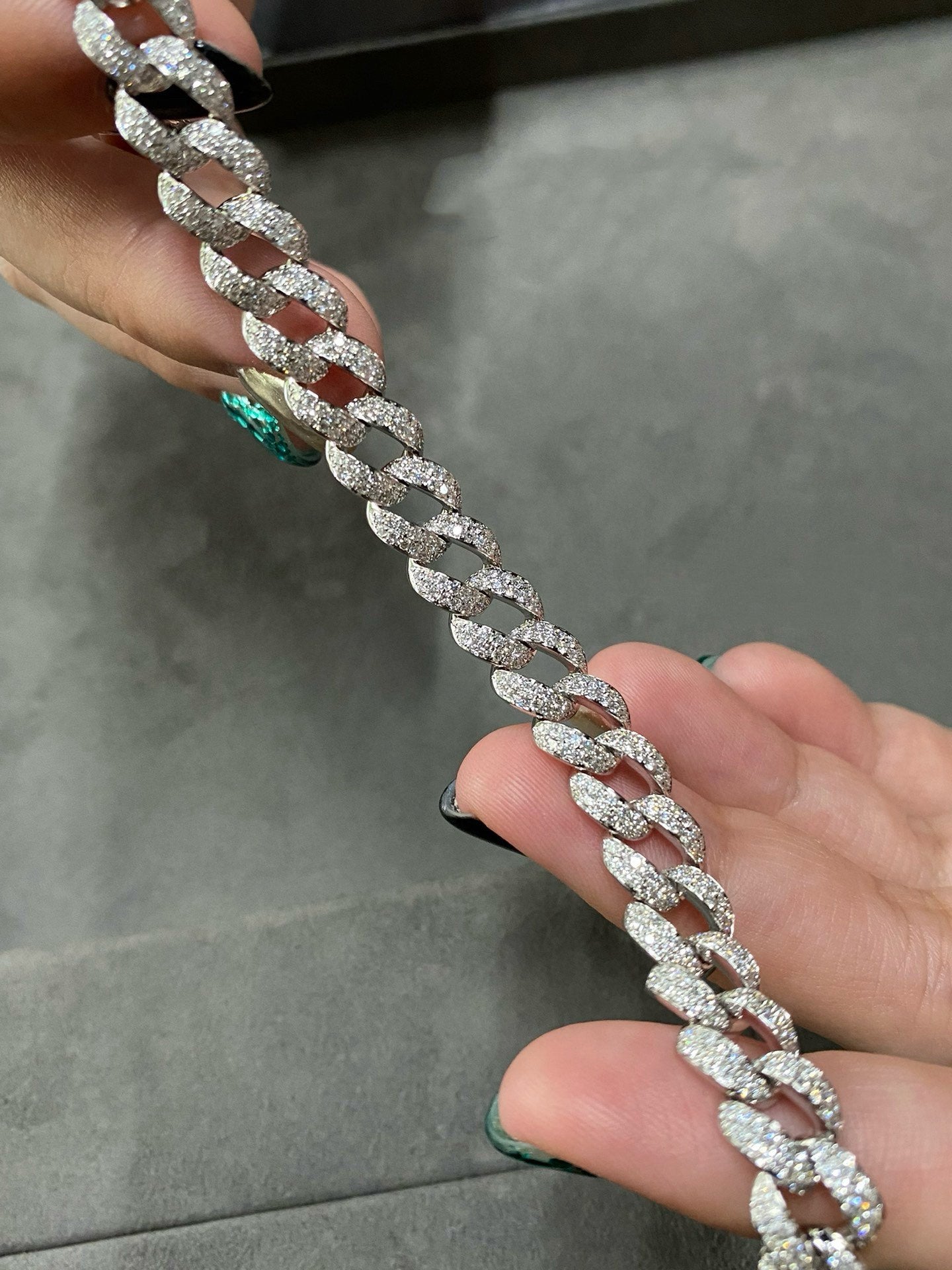 All Diamonds (Lab Grown) Cuban Bracelet