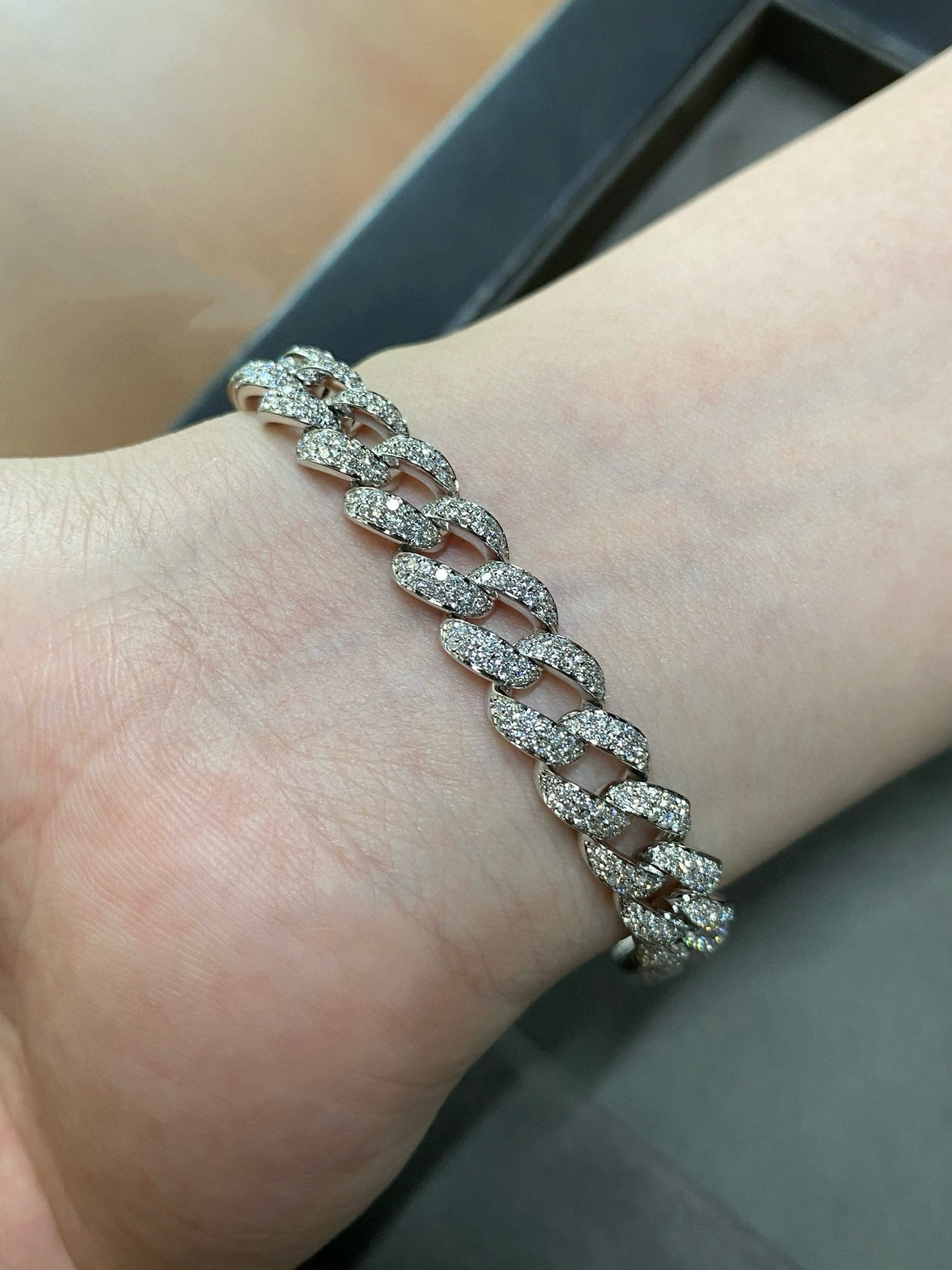 All Diamonds (Lab Grown) Cuban Bracelet