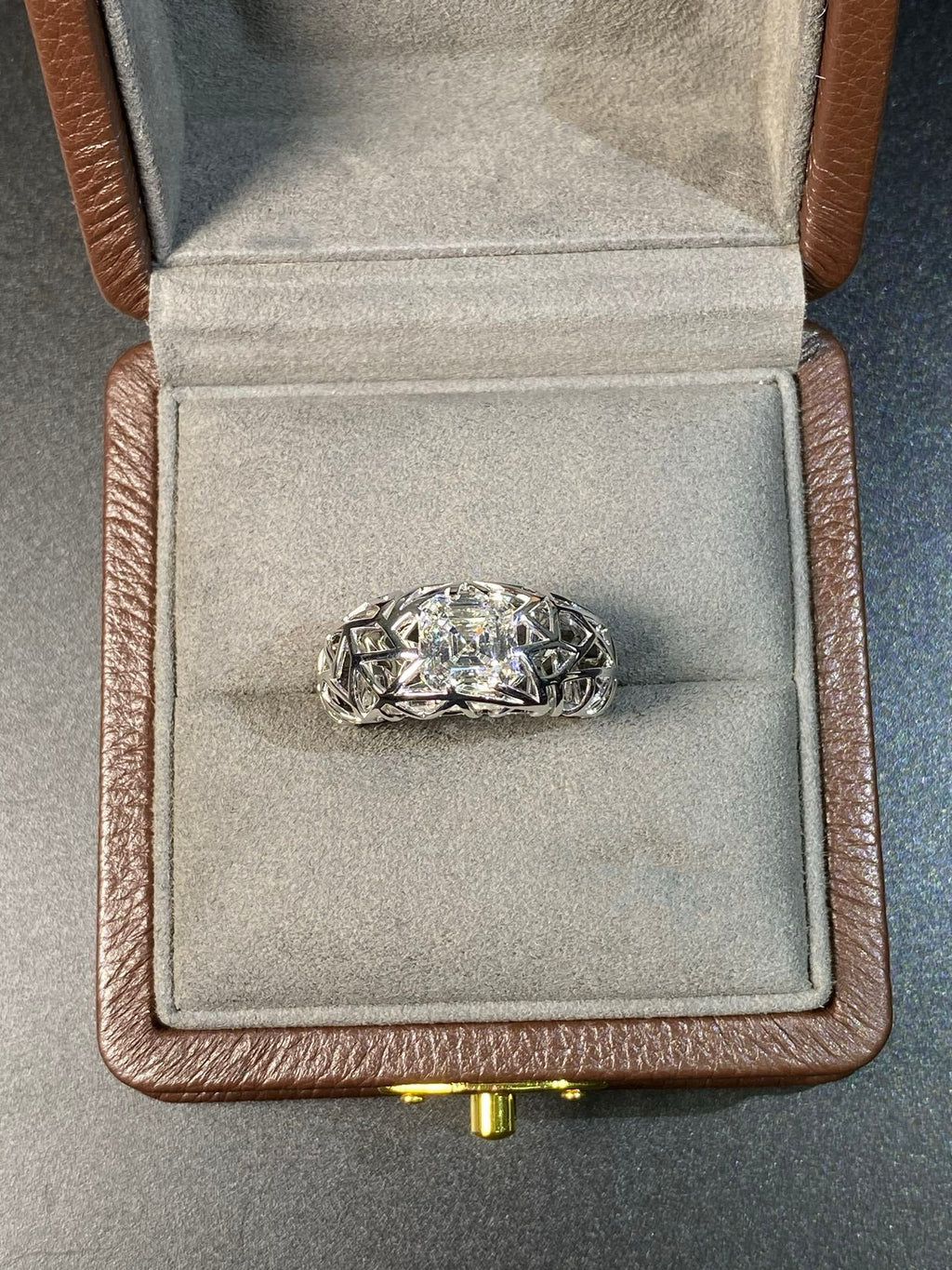 3ct Hollowed-out Bird Nest Diamond Ring
