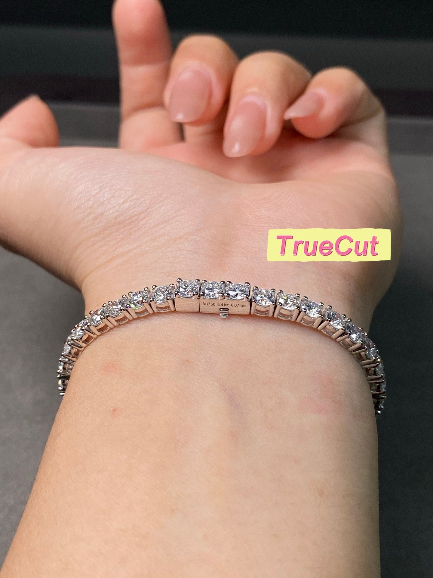 5.41ct Lab Grown Sapphire Bracelet