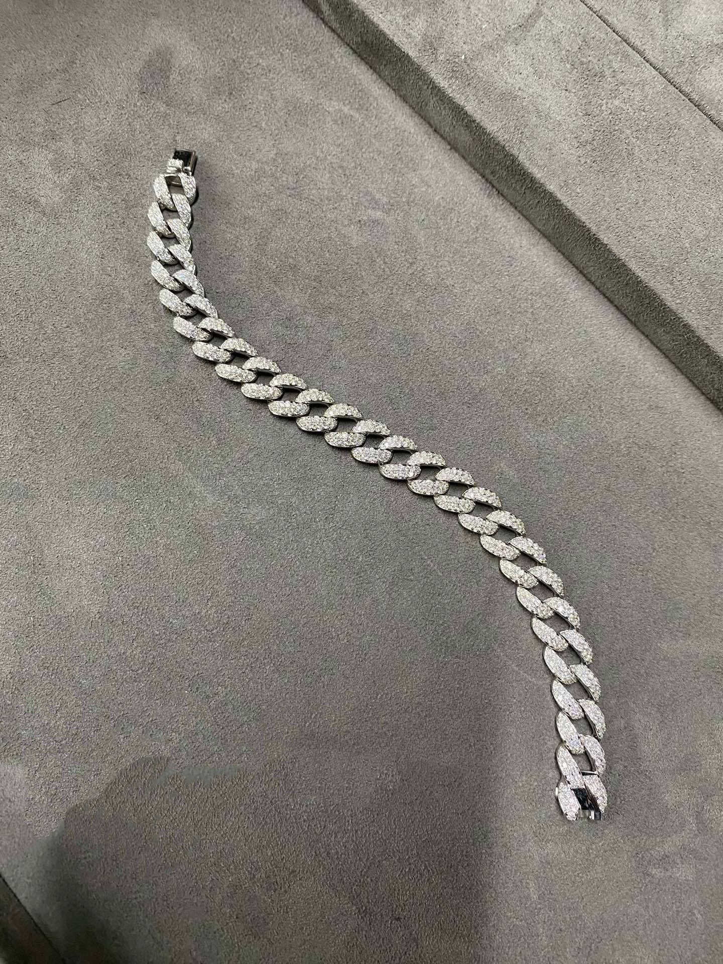 All Diamonds (Lab Grown) Cuban Bracelet