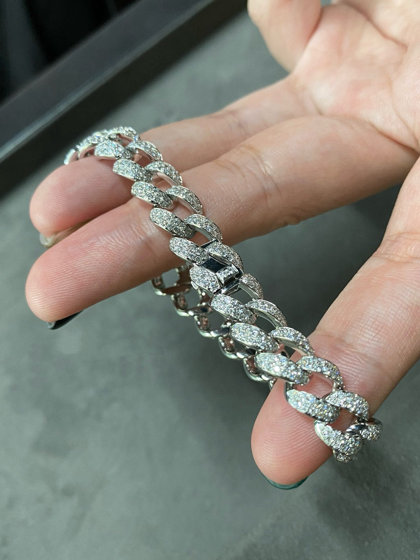 All Diamonds (Lab Grown) Cuban Bracelet